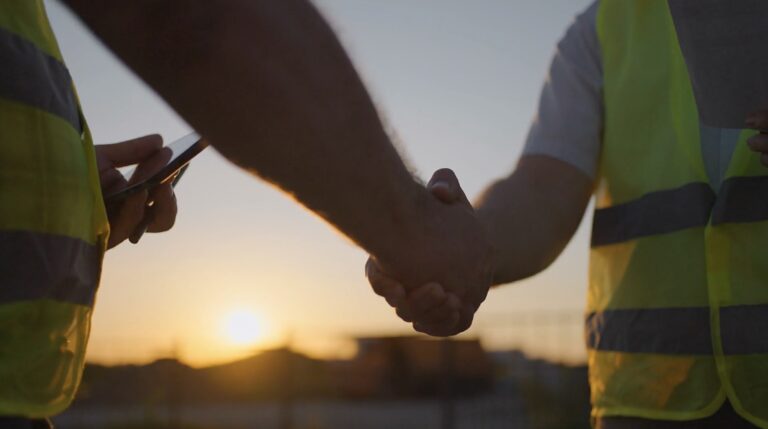Handshake between Workers in PPE
