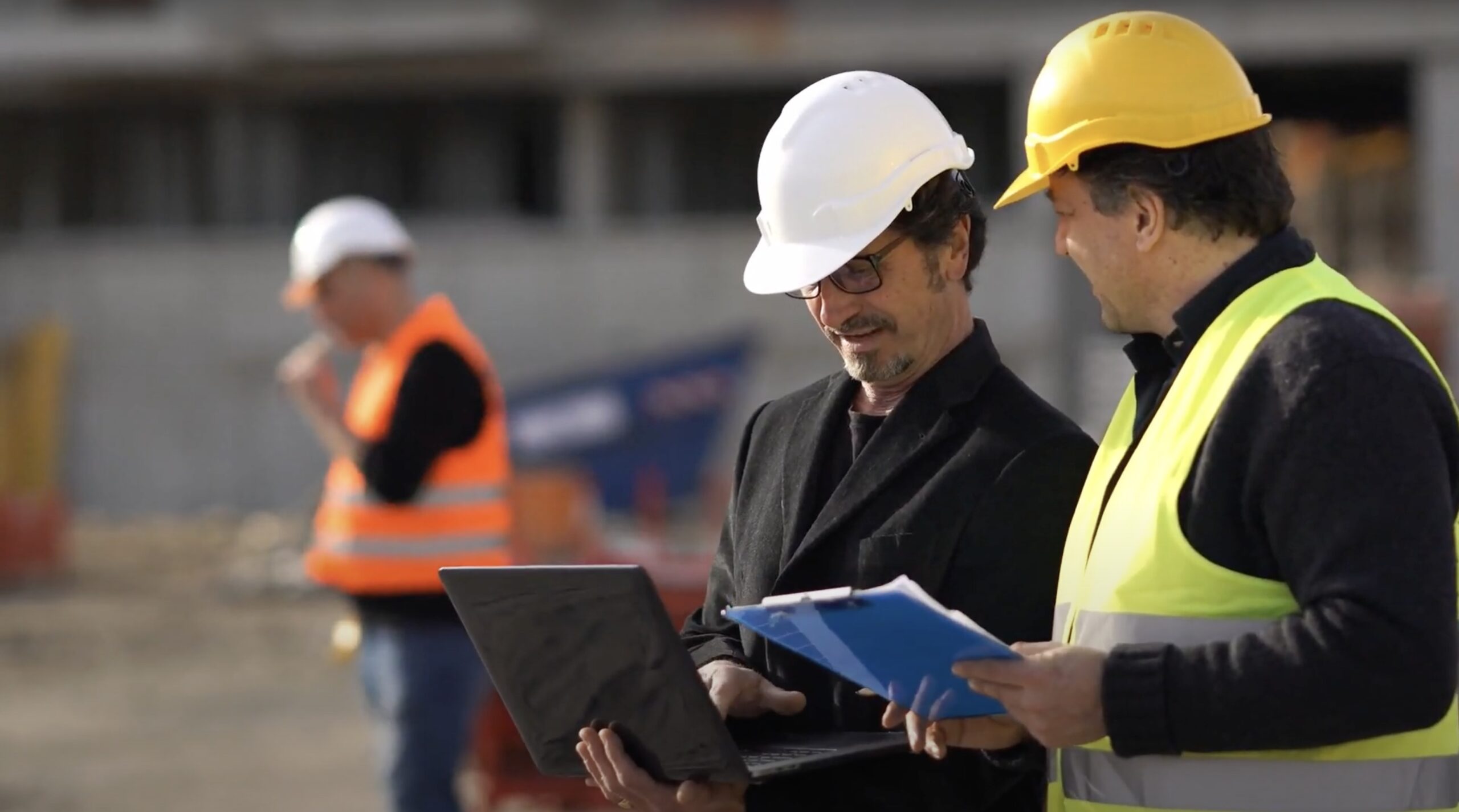 Mining Engineers meeting on site